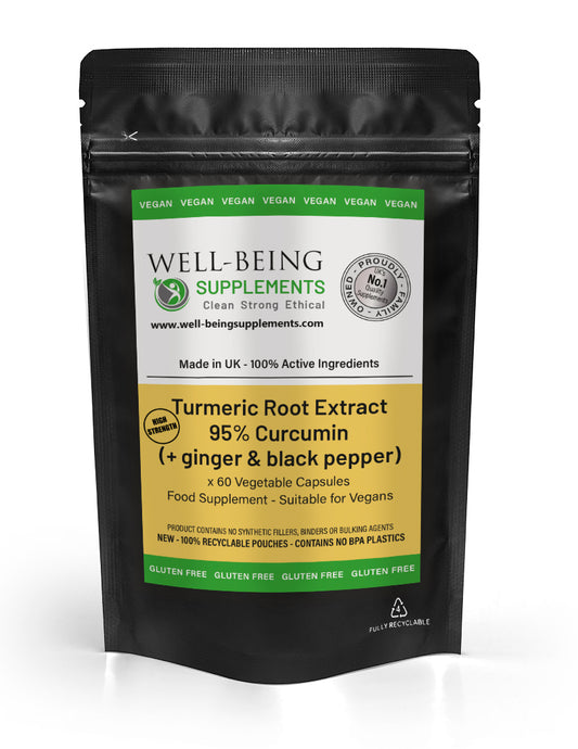 Turmeric Root Extract (95% Curcumin) with Black Pepper